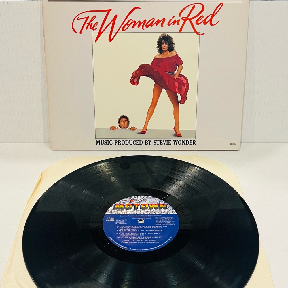 No Skips! Stevie Wonder ‎The Woman In Red Soundtrack 1984 Vinyl LP Motown